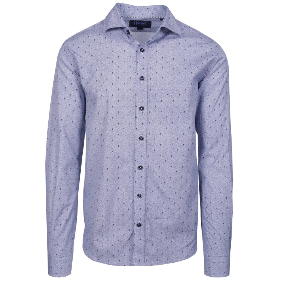 Carroll Light Blue Waterdrop Print